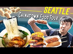 Eating SEATTLE'S CHINATOWN & MONSTER Japanese Katsu Burger Challenge