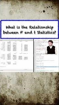 #FStatistic #tstatistic #econometrics #tutorial