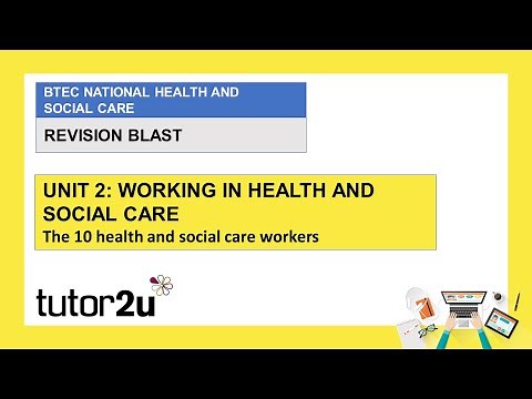 BTEC Health & Social Care | Unit 2 - The 10 Health and Social Care Workers