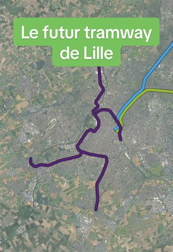 Le tramway de Lille va tripler de taille d’ici 2035, avec des nouvelles lignes dans toute l’agglomération #tramway #lille #ferroviaire