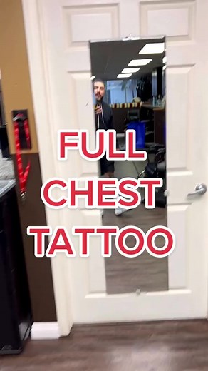 1.9M views · 52K reactions | FULL Chest Tattoo done in 1 Session! (Ouch!) #Tattoo #TattooArtist #Chicano #Reels #FBReels #ViralVideos #Trending #TattooIdeasformen #TattooIdeas | Herchell L Carrasco | Facebook