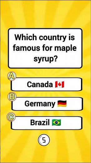 Country Quiz Challenge 🌎 | Maple Syrup & Mount Fuji | Fun GK Quiz 🧠