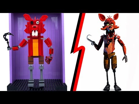 Assembly of Foxy FNAF in LEGO / Stop Motion 4K