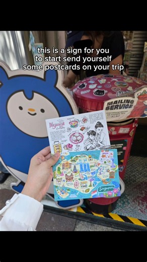 fun thing to try while traveling: send yourself some postcards 🤩✨️🎀