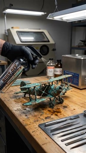 Can This Rusty Metal Plane Be Saved? | Amazing Restoration
