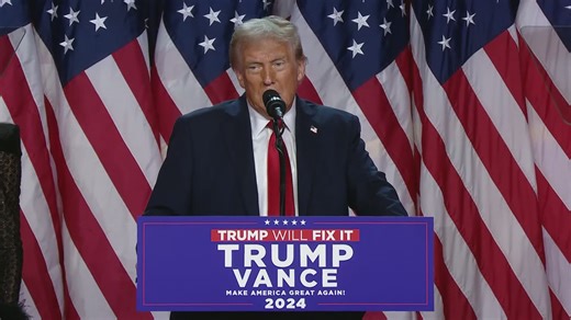 Donald Trump projected winner of presidential election