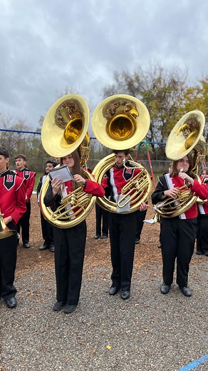 Romeo High School’s marching band visited elementary schools across the district to demonstrate the different instruments and the important roles they play. Watch to the end to see Hamilton-Parsons music teacher Adam Busuttil join the drum line during the band’s finale — a performance of the Romeo Fight Song! | Romeo Community Schools