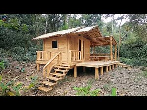 Ultimate Handcrafted Masterpiece! Building a Unique Wooden Stilt House from Scratch