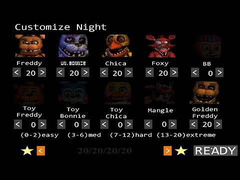 FNaF 2 Unwithered Animatronics: All Jumpscares! (Mod)