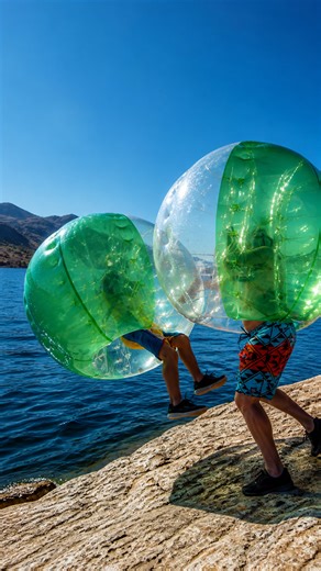 How this zorb activity is captured on camera
