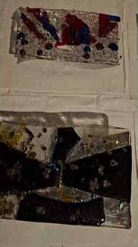 The Process of Slumping Fused Glass #youtubeshorts #art #fusedglass #slumping