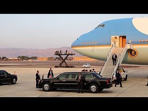 President Trump, US Presidential Plane Air Force One Landing at Nevada Air National Guard Base