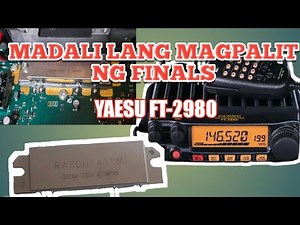 Yaesu FT-2980 Finals Replacement