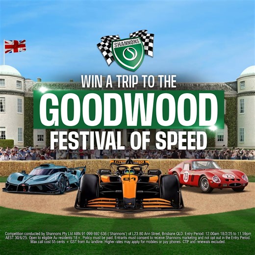 Shannons is giving motoring enthusiasts the chance to win a trip for...