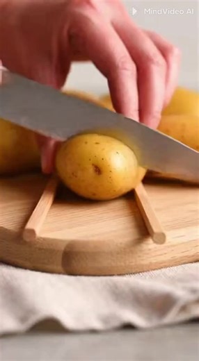 🌿 Air Fryer Herb & Olive Oil Hasselback Potatoes 🥔 Tender, crispy Hasselback potatoes brushed with fragrant olive oil and fresh herbs, making them a light yet flavorful side dish for any meal. Ingredients: * 4 medium Yukon Gold or Russet potatoes (6–7 oz each) * ¼ cup olive oil * 2 garlic cloves, minced * 1 teaspoon salt * ½ teaspoon black pepper * 1 teaspoon dried rosemary * 1 teaspoon dried thyme * ½ teaspoon smoked paprika (optional) * 1 tablespoon chopped fresh parsley (optional, for garni