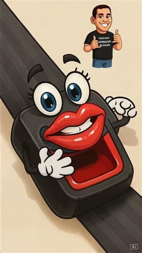 Importância do cinto de segurança do veículo.