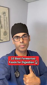 10 best fermented foods for digestion ✅ Which fermented food do you eat most often—yogurt, kefir, kimchi, or something else? #fermentedfoods #guthealth #drsethi | Saurabh Sethi MD