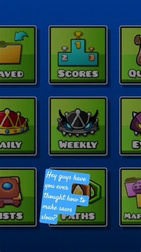 how to make saws slow in gd #gd