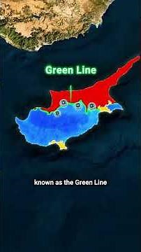 The island divided between 4 different powers 😳🌍 #Cyprus #geography #history #shorts
