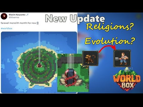 New WorldBox Update|| Religions, Evolution, Functions Of The Monolith.