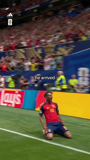 Ryan arrived on the big stage @Lamine Yamal #lamineyamal #spain #FIFAWorldCup #football #adidas