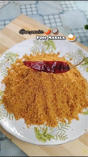 Gun powder 🌶️🍛#podimasala #southindianfood #south #recipe #cooking