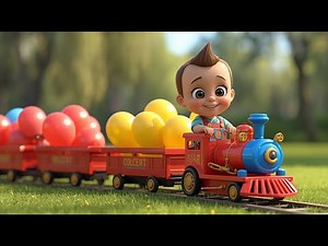 🚂 Fun Color Train Song 🌈 | Educational Nursery Rhymes & Baby Learning Songs