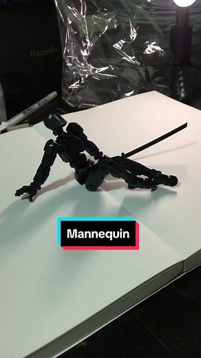 DIY Mannequin for artist and kids #erinlao #artistsoftiktok #art #drawing #mannequin #reference #actionfigures #toys #kidstoys #anatomy