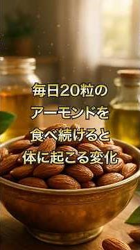 【必見！】毎日20粒のアーモンドを食べ続けると体に起こる変化