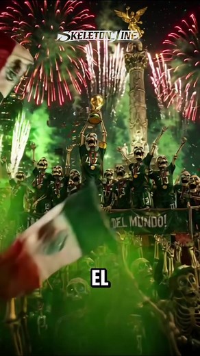 ¿QUÉ PASARÍA si MÉXICO gana el MUNDIAL? 🇲🇽🏆 Todo empieza contra Sudáfrica Después México elimina gigantes Y termina jugando una final histórica ¿Te imaginas levantar la copa? #esqueleto #mexico #futbol #mundial