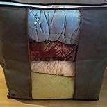 Lifewit Extra Large Blanket Comforter Storage Bags with Reinforced Handles for Bedding, Sheet, Foldable Clothes Storage Containers for King Size Quit, 120L Linen Moving Bag 6 Pack