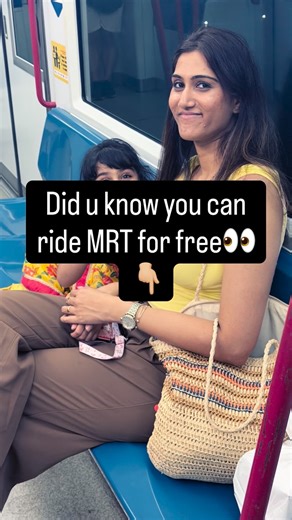 Mounika | Did you know you can ride MRT for FREE? 👀👇 Check out the details for more details 👇🏼... | Instagram