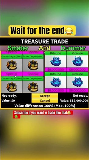 The rarest trade in Blox Fruits history #roblox #bloxfruits #trending
