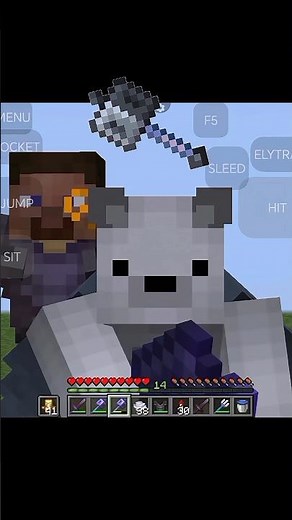 Mace and Elytra pvp skill taste on an armor stand 💀 shorts #minecraftpvp