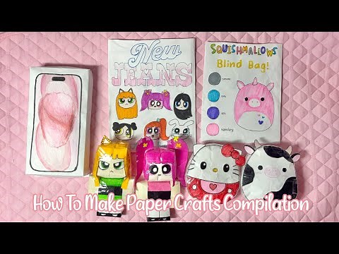 🎀paper diy🎀 HOW TO MAKE PAPER CRAFTS COMPILATION! | ASMR | applefrog