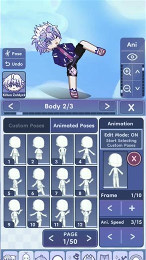 killua Chinese military dance ✨😝💗 (gacha life 2 btw) #killua #gachaanimation