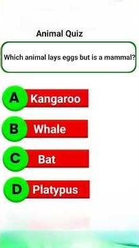 Animal Quiz #animals #biologyfacts #quiz