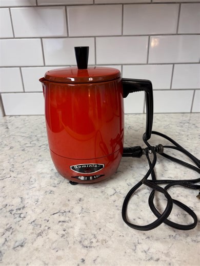 Vintage Red Dominion Electric Percolator With Adjustable Brew Strength. - Etsy
