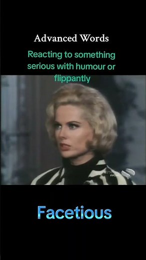 Advanced Words Series : Facetious #britishenglish #englishvocab #learnenglish #vocabs #englishwords