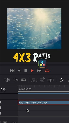 RESOLVED on Instagram: "How to get a 4x3 aspect ratio in DaVinci Resolve . . . . . #davinciresolve #davinci #videoediting #videoedits"