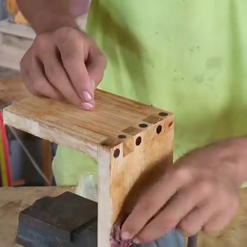 12K views · 218 reactions | Woodworking Finger Box Joint With Locking Dowel For Woodworking Projects From Beginner To Advanced, Stay Connect With Us For More Creative. | Woodworking Tools TV | Facebook