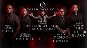 4K views · 346 reactions |  BREAKING NEWS WE’VE BEEN KEEPING THIS A SECRET FOR A LONG TIME. Brand New Band! Follow: World Gone Cold #WorldGoneCold #supergroup #rocknroll @theletterblack @pod @demonhunter @disciplerocks @attackattackus @inhaleexhaleofficial SHARE SHARE SHARE | The Letter Black | Facebook