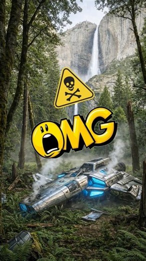 A spaceship crashes in the forest…What happens next feels like a movie. 🚀🌲✨ #ai #epoxy