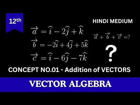 Vector Algebra: Addition of Vectors | सदिशों का योग कैसे करें? | Class 12 Maths