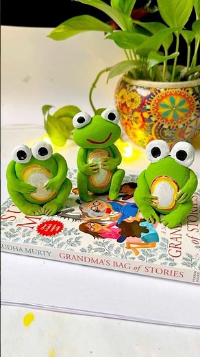 Let’s be some frogies #cute #rockpainting #gardendecor #diy #ytshorts #frog #stoneart
