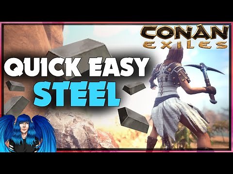 QUICK & EASY WAYS TO GET STEEL BARS FAST | Conan Exiles |