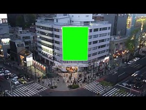 Green screen large billboard