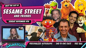 Can you tell me how to meet the cast of Sesame Street? Join Steve Whitmire, Noel MacNeal and Emilio Delgado with GalaxyCon Live at 4PM ET on Sunday, November 8th! https://galaxycon.com/blogs/news/nov-8-sesame-street Video Chat One-to-One, Get Personalized Autographs, and see a FREE Live Stream Q&A with the cast. Featuring: ⭐️ Steve Whitmire "Kermit The Frog" ⭐️ Noel MacNeal "Bear" ⭐️ Emilio Delgado "Luis" Live Stream & Video Chat Schedule: ▪️ 4:00 pm Live Stream Q&A with the cast of Sesame Stree