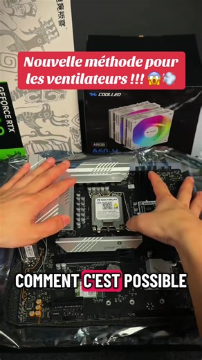 Nouvelle méthode pour les ventilateurs !!! 😱💨 #pc #configc #astuce