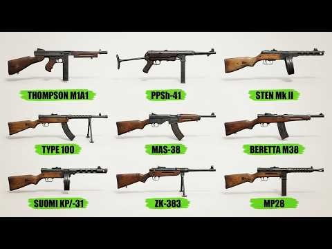 Every WWII Submachine Gun Ever Used